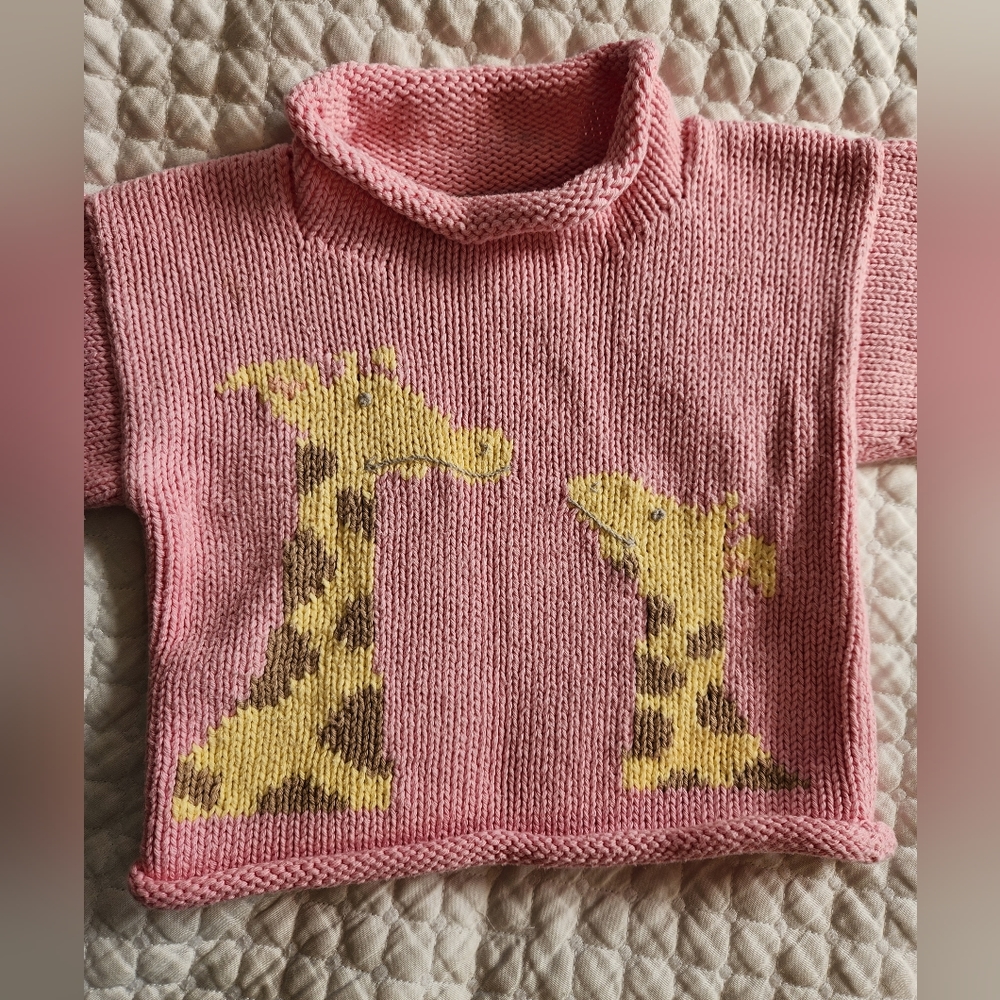 Clauce Giraffe Sweater - 18 months